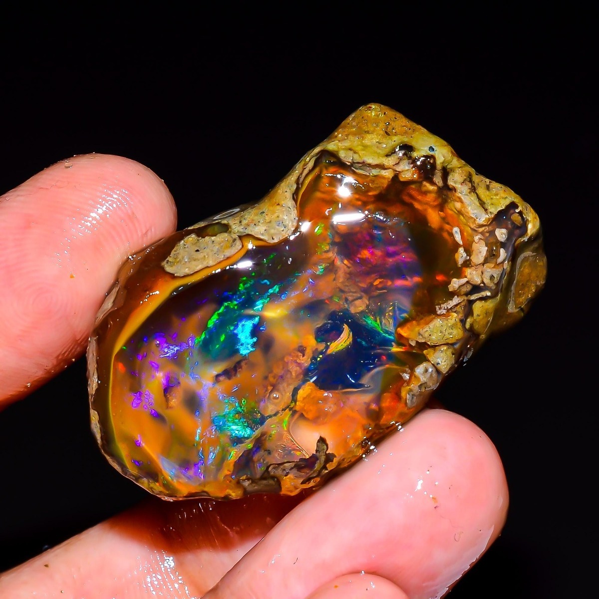 Jewelry Making Raw Materials - Natural Ethiopian Opal Rough Raw 25-80CT