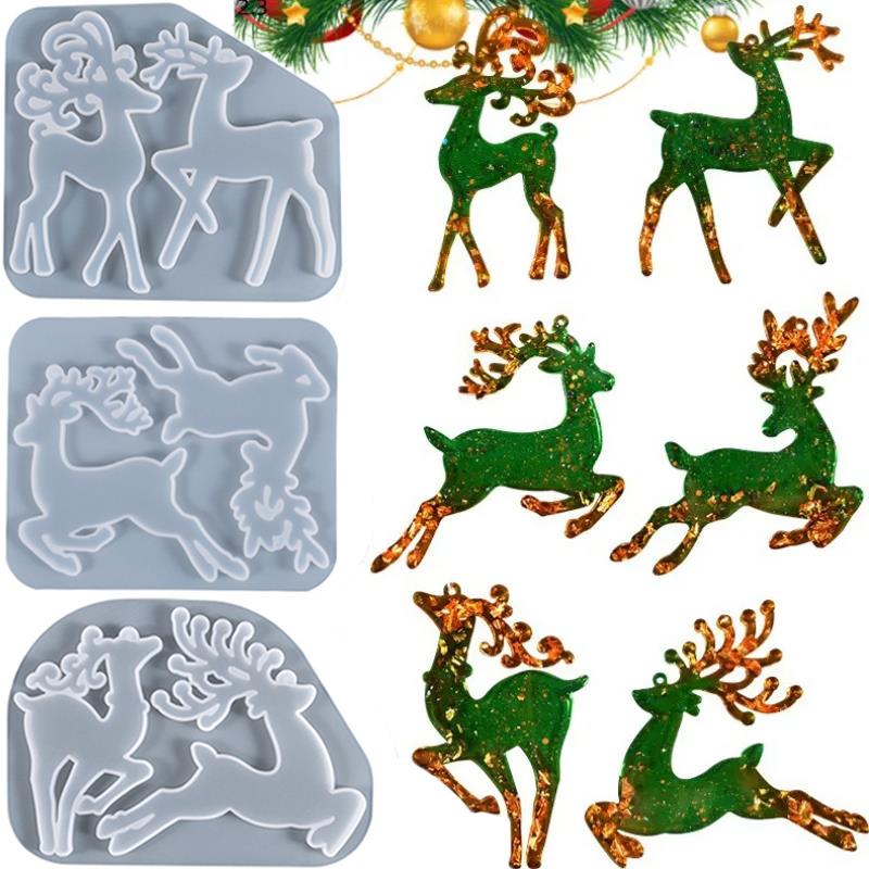 Jewelry Making Workshops - Christmas Elk Epoxy Resin Mold For