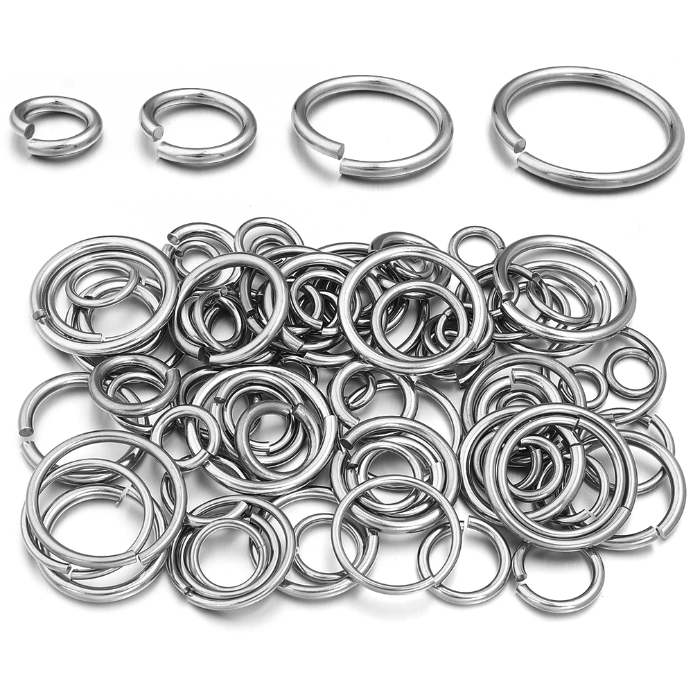 Jewelry Making Closed Jump Rings - 20pcs/lot Stainless Steel Open Jump Rings