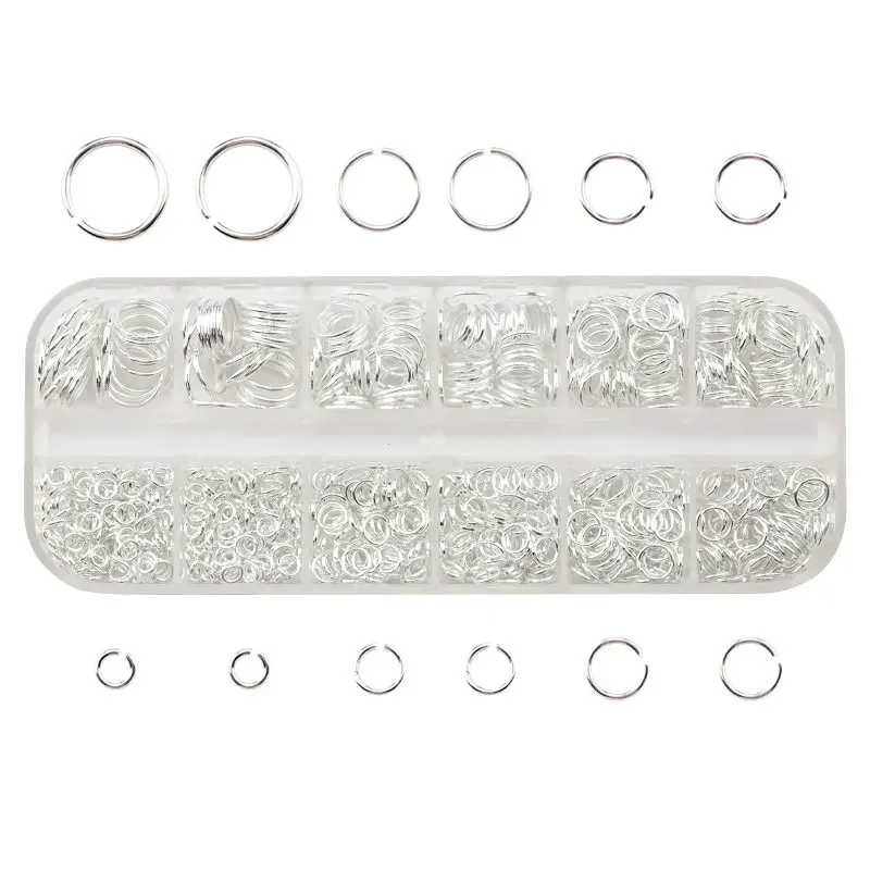Jewelry Making Closed Jump Rings - 1050Pcs 0.7mm Plated Color Open Jump