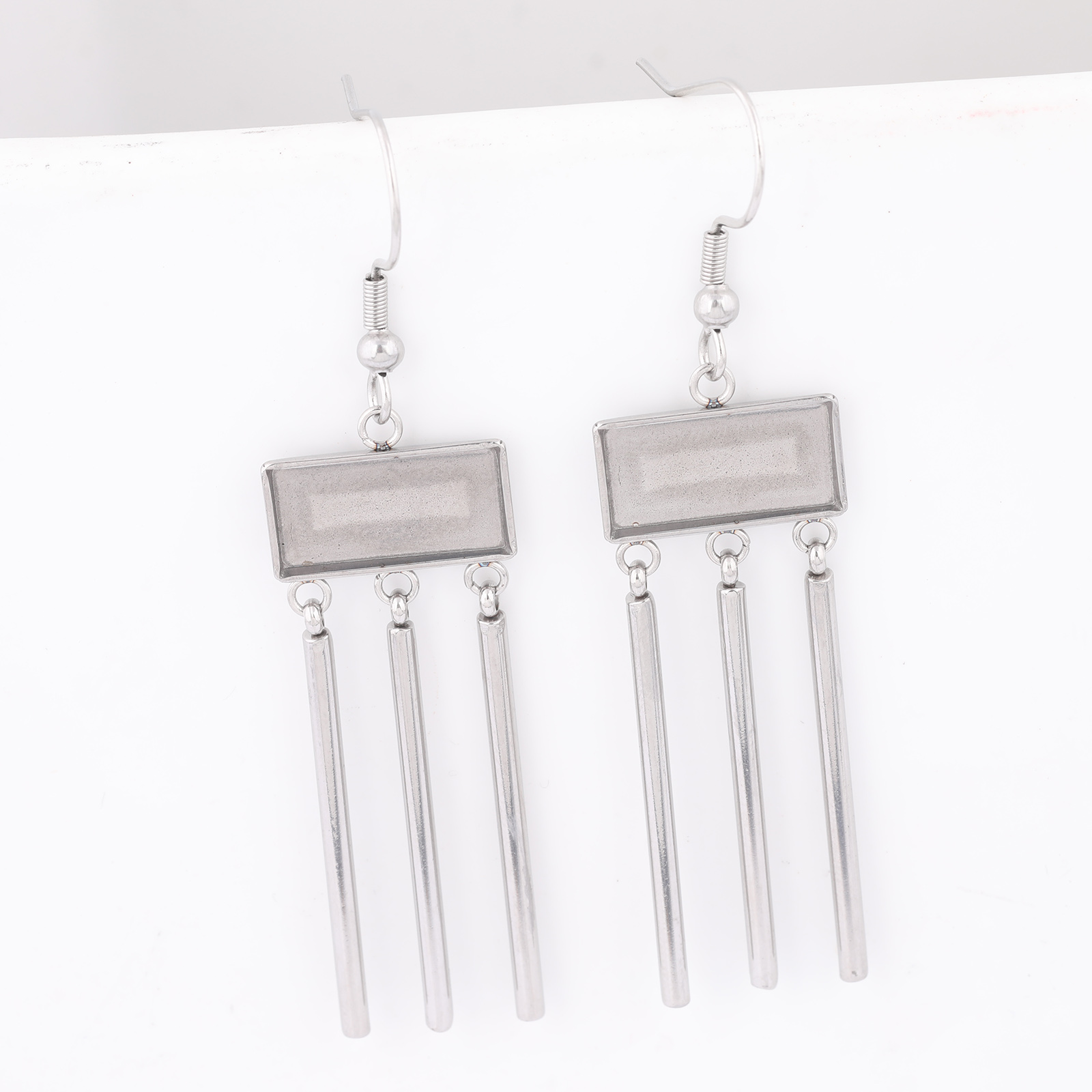 Jewelry Making Soldering Kit - 6pcs Stainless Steel Fit 7x14.5mm Rectangle