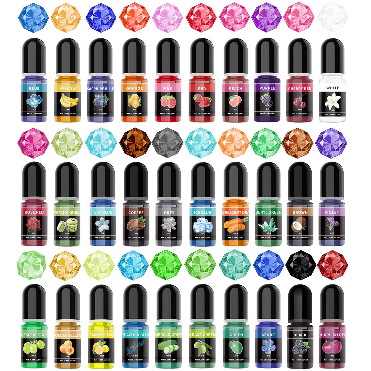 Jewelry Making Glue - 5ml/Bottle Epoxy Resin Pigment Liquid Colorant