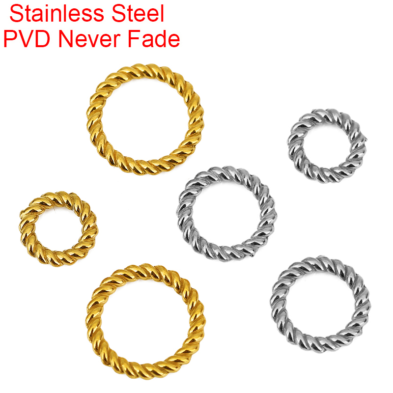 10pcs PVD Never Fade Stainless - огляд і ціна Jewelry Making Closed Jump Rings