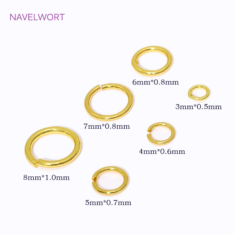 14K/18K Gold Plated Split Ring - огляд і ціна Jewelry Making Closed Jump Rings