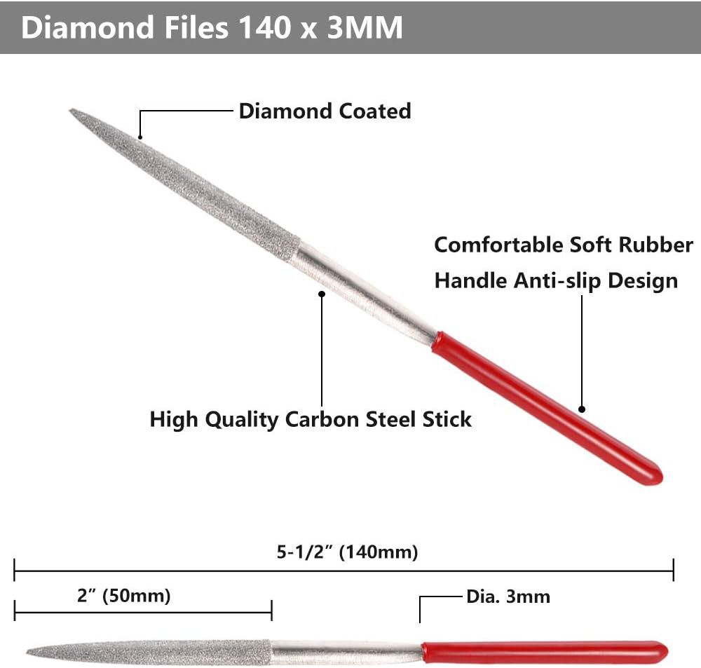 New 10Pcs Diamond Needle File  - огляд і ціна Jewelry Making Workshop