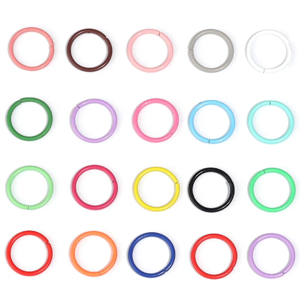 50pcs 8/10mm Iron Split Ring O - огляд і ціна Jewelry Making Closed Jump Rings