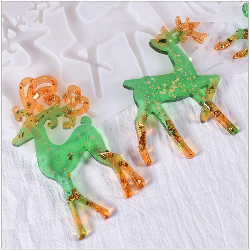 Christmas Elk Epoxy Resin Mold - огляд і ціна Jewelry Making Workshops