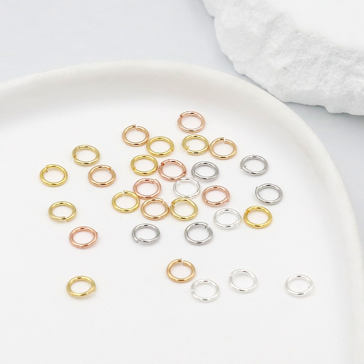 A Pack 925 Silver Open Jump Ri - огляд і ціна Jewelry Making Closed Jump Rings