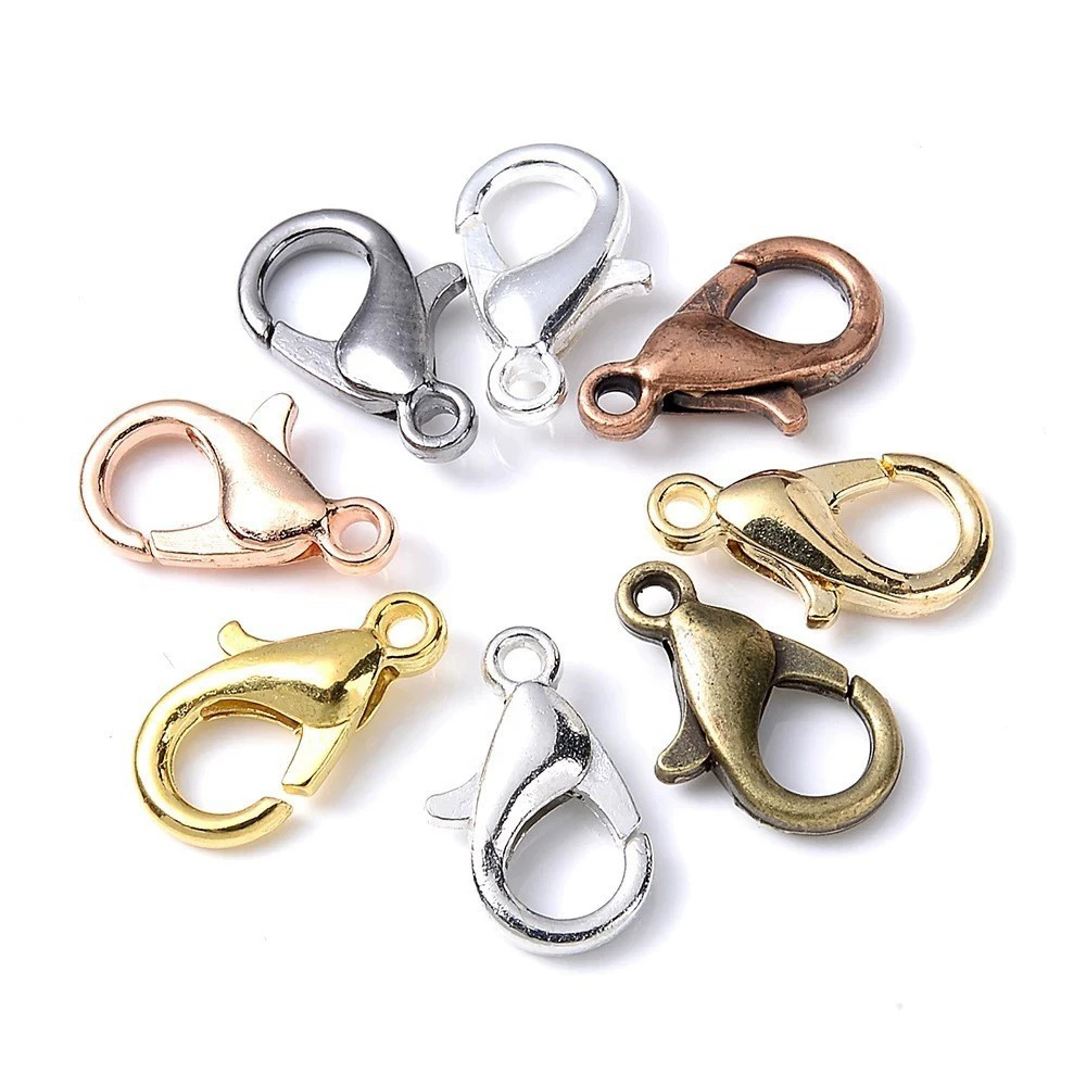 100pcs 9 12 14mm Zinc Alloy Lo - огляд і ціна Jewelry Making Parts