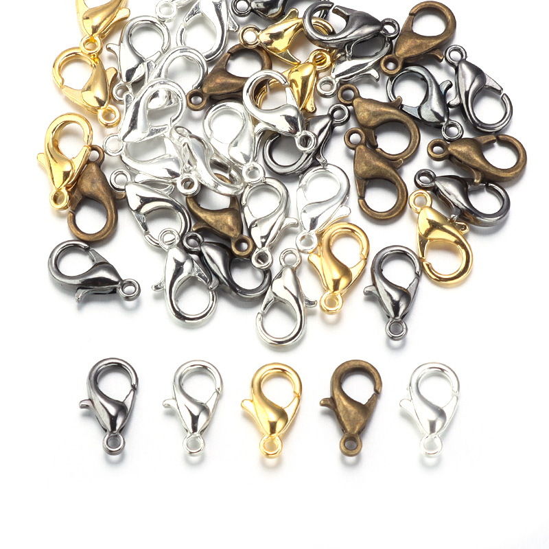 100pcs 9 12 14mm Zinc Alloy Lo - огляд і ціна Jewelry Making Parts