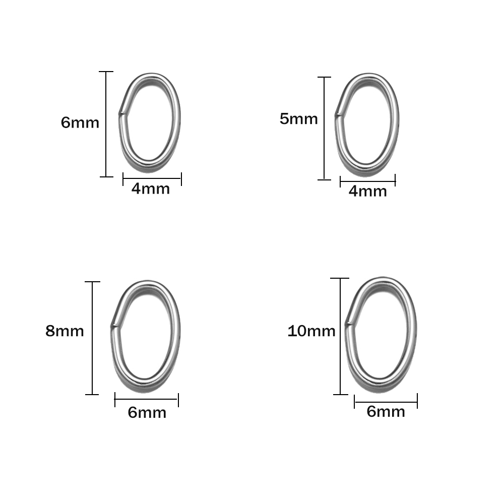50pcs 3 Colors Stainless Steel - огляд і ціна Jewelry Making Closed Jump Rings