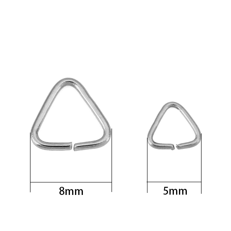 50pcs 5mm 8mm Stainless Steel  - огляд і ціна Jewelry Making Closed Jump Rings