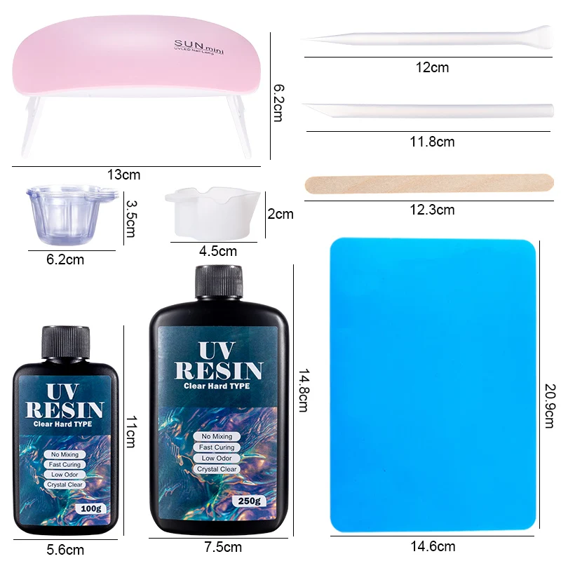 Hard UV Resin Glue Kit Fast Cu - огляд і ціна Jewelry Making Glue