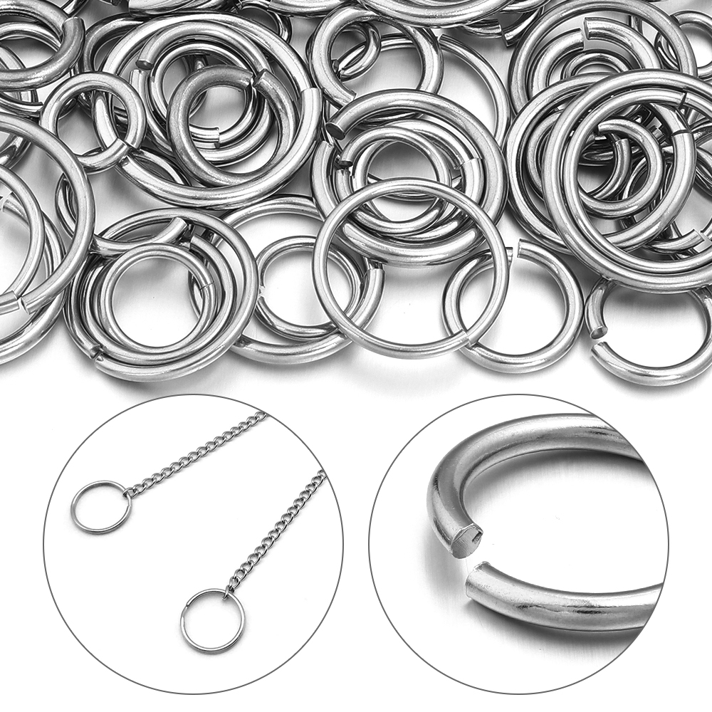 20pcs/lot Stainless Steel Open - огляд і ціна Jewelry Making Closed Jump Rings