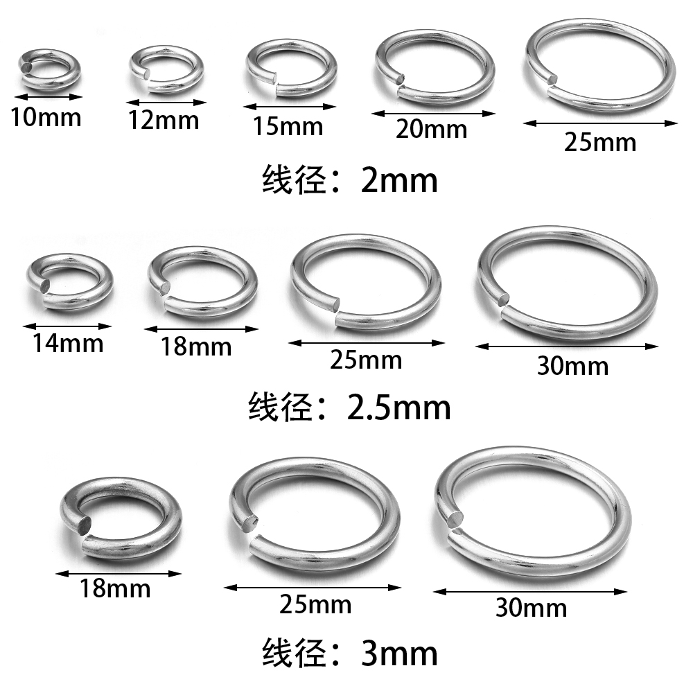 20pcs/lot Stainless Steel Open - огляд і ціна Jewelry Making Closed Jump Rings