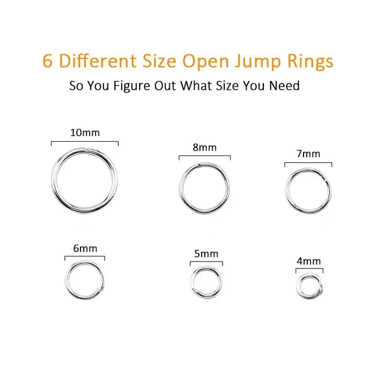 1050Pcs 0.7mm Plated Color Ope - огляд і ціна Jewelry Making Closed Jump Rings