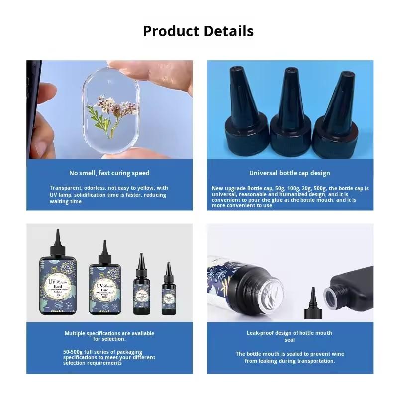 1/2Pcs Crystal Clear Hard UV R - огляд і ціна Jewelry Making Glue