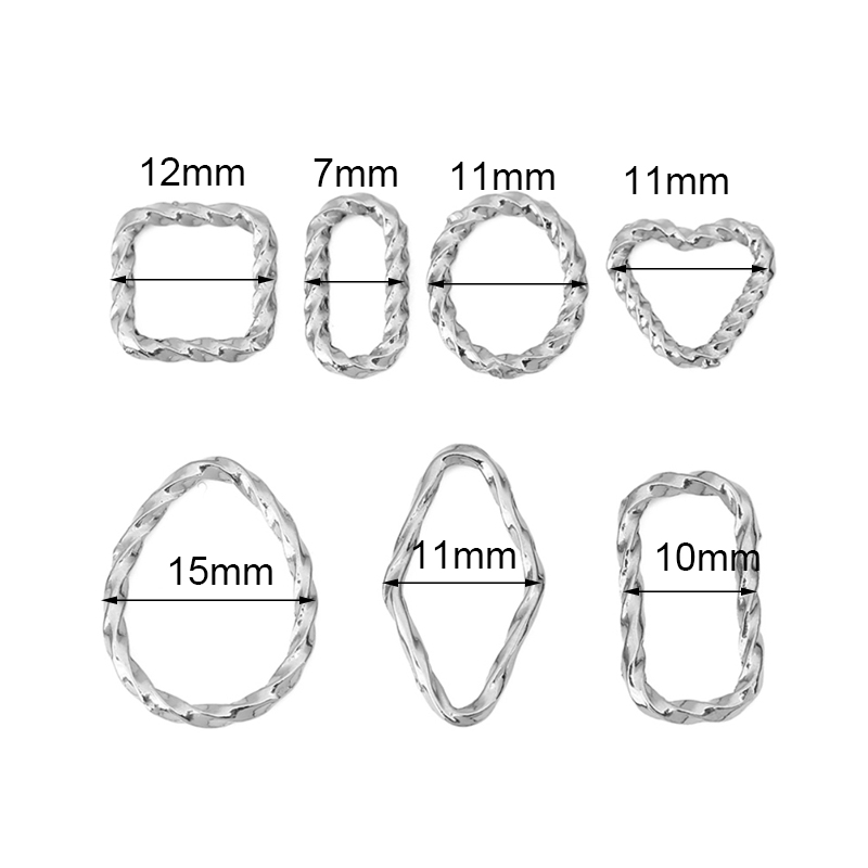 10pcs Stainless Steel Closed T - огляд і ціна Jewelry Making Closed Jump Rings
