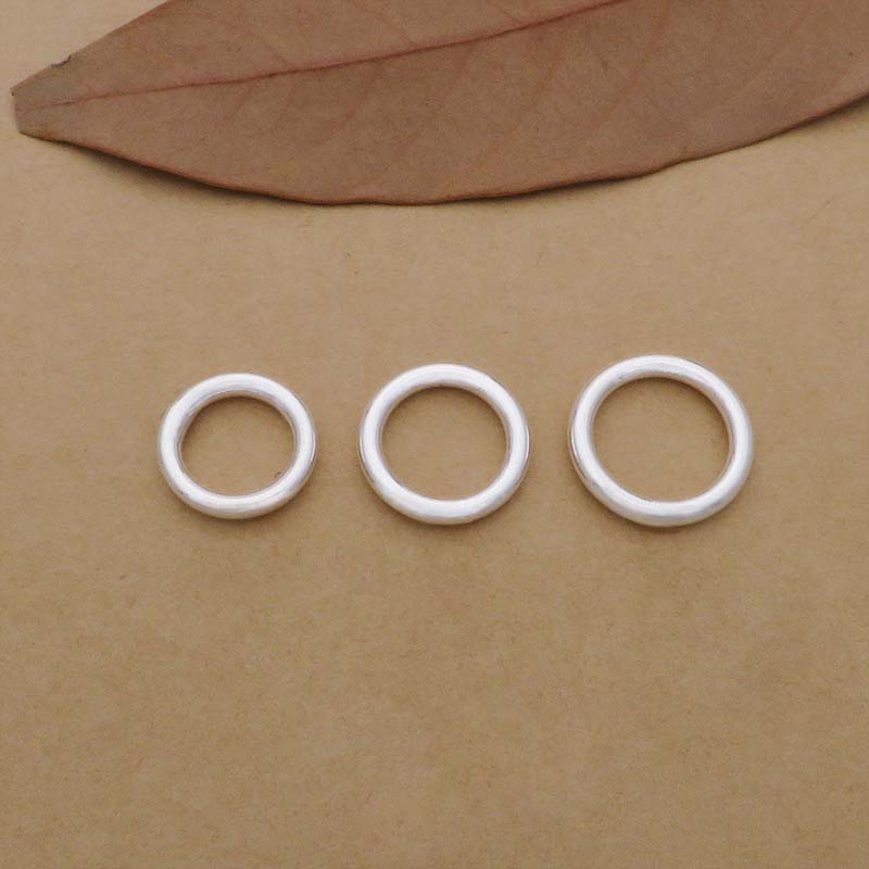 10pcs Genuine Real Pure Solid  - огляд і ціна Jewelry Making Closed Jump Rings