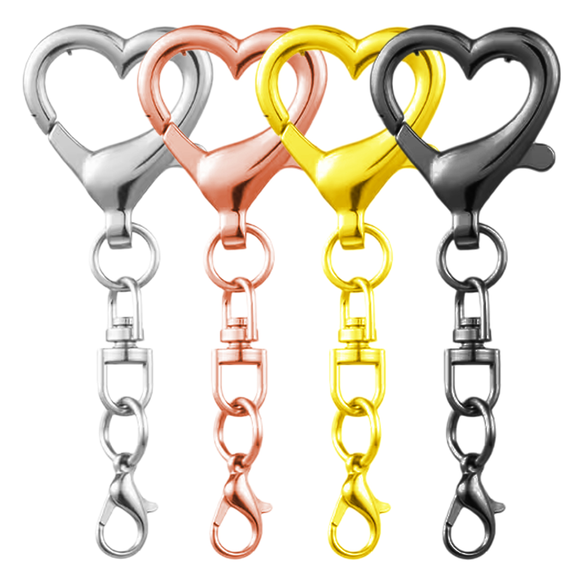 5/15/30Pcs Heart Shaped Swivel - огляд і ціна Jewelry Making Parts