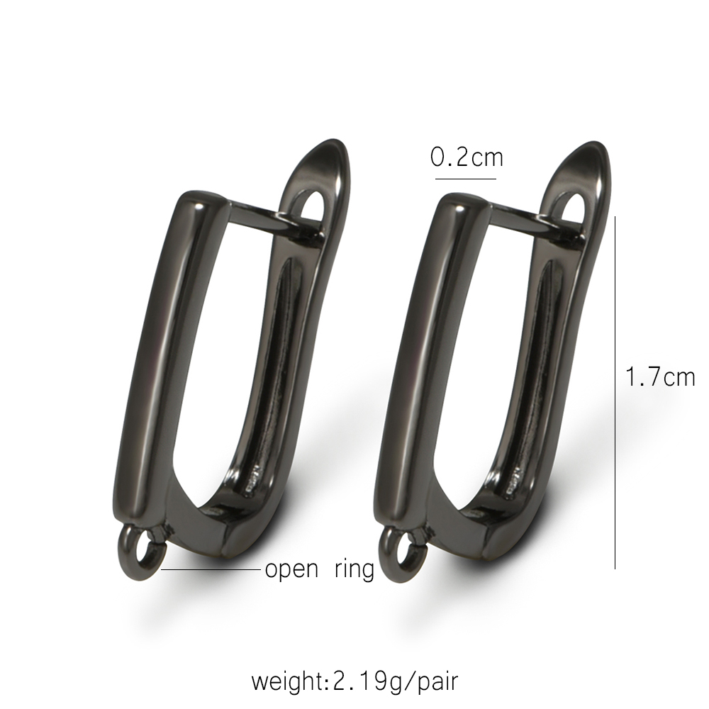 YANASI 1 Pair Gun Black  Brass - огляд і ціна Jewelry Making Parts