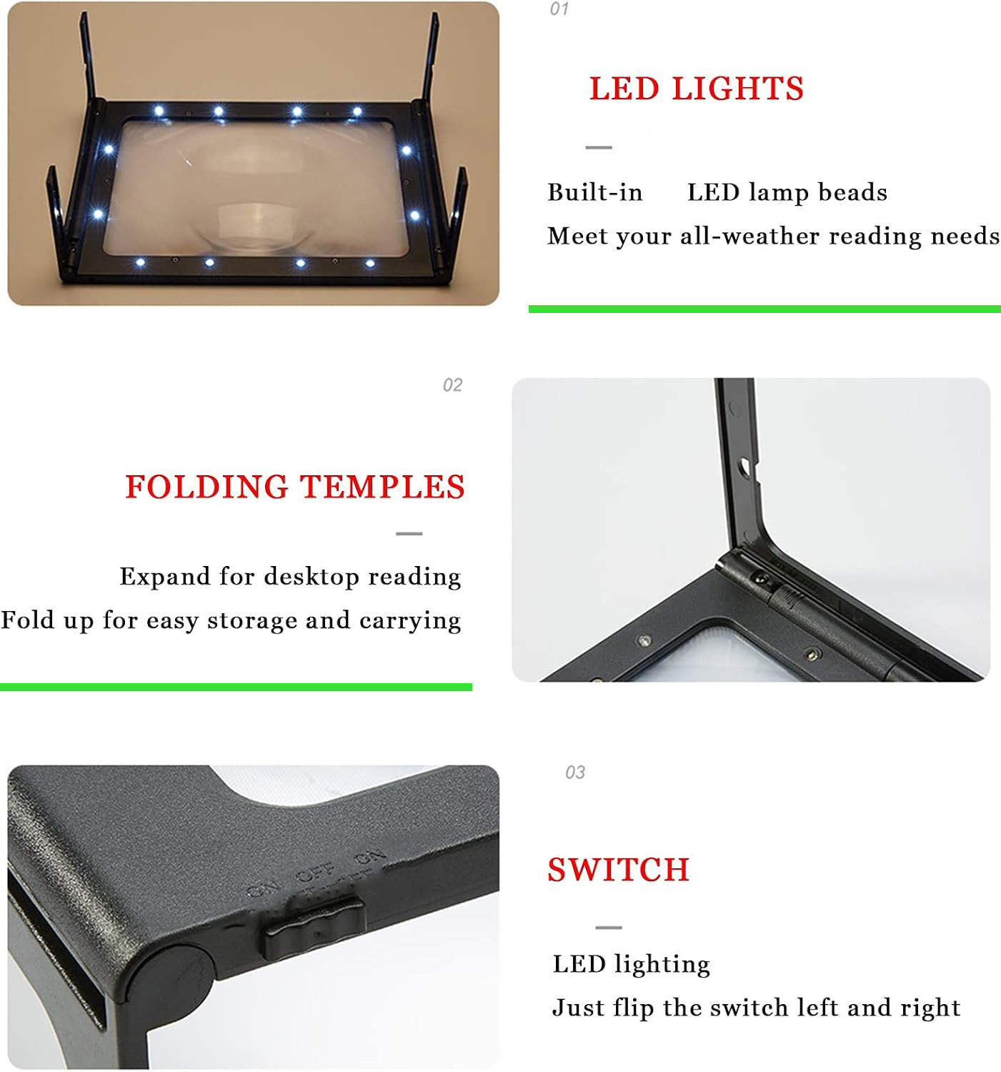 3X LED Magnifying Glass with S - огляд і ціна Jewelry Making For Seniors