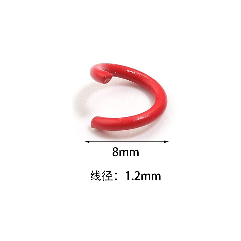 200pcs 8mm Metal Iron Colorful - огляд і ціна Jewelry Making Closed Jump Rings