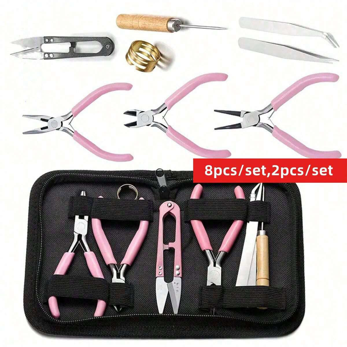 8pcs/set,2pcs/set Pink Senior  - огляд і ціна Jewelry Making For Seniors