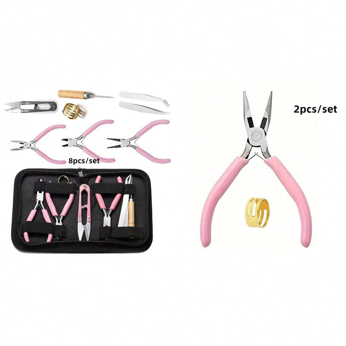8pcs/set,2pcs/set Pink Senior  - огляд і ціна Jewelry Making For Seniors