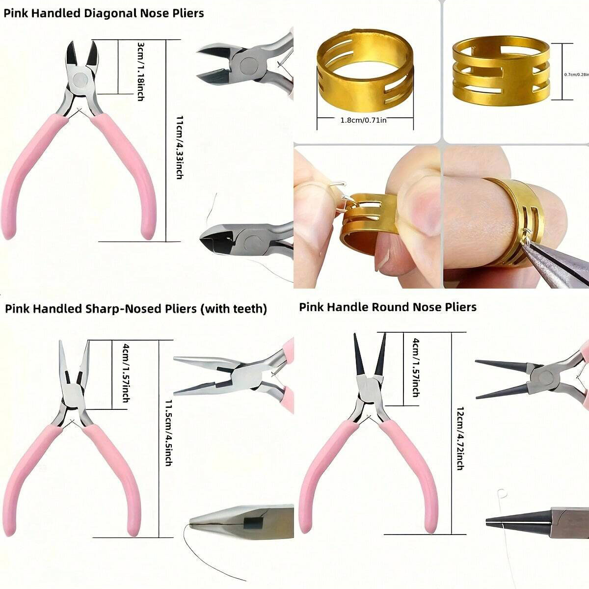 8pcs/set,2pcs/set Pink Senior  - огляд і ціна Jewelry Making For Seniors