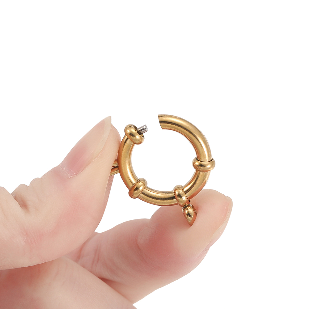 2pcs Stainless Steel Round Spr - огляд і ціна Jewelry Making Parts