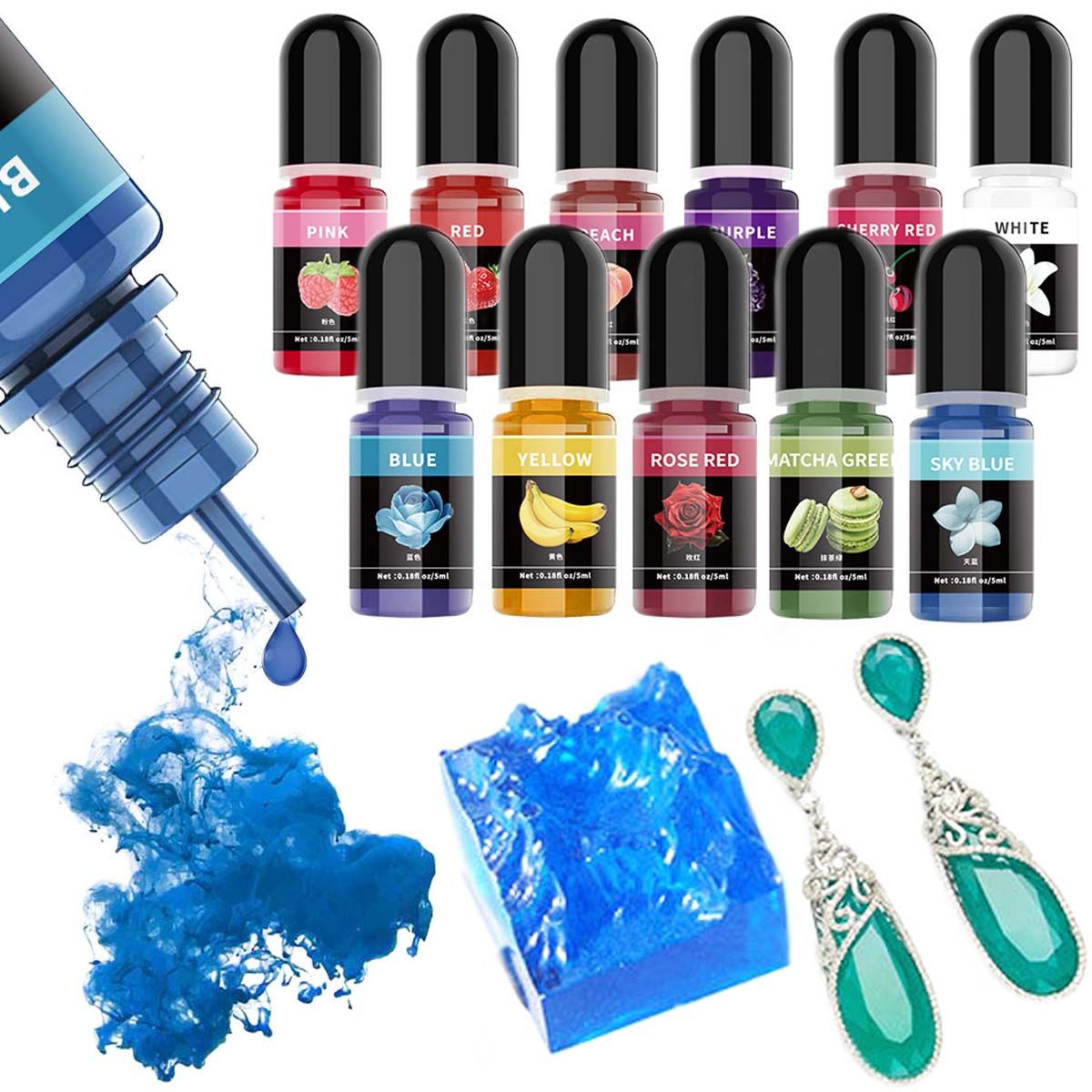 5ml/Bottle Epoxy Resin Pigment - огляд і ціна Jewelry Making Glue