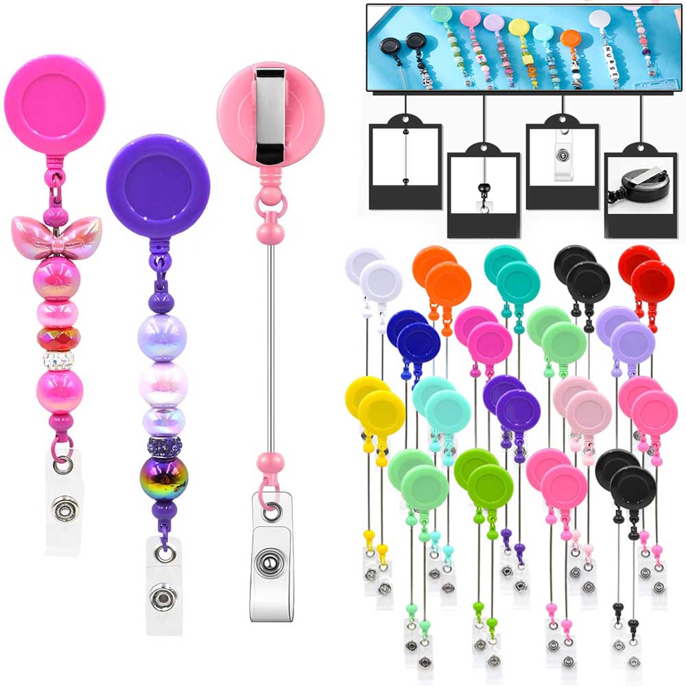 1-3 Pcs Beadable Badge Reels w - огляд і ціна Jewelry Making Parts