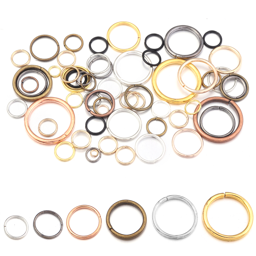 50-200Pcs/Lot 3-20mm Single Lo - огляд і ціна Jewelry Making Closed Jump Rings